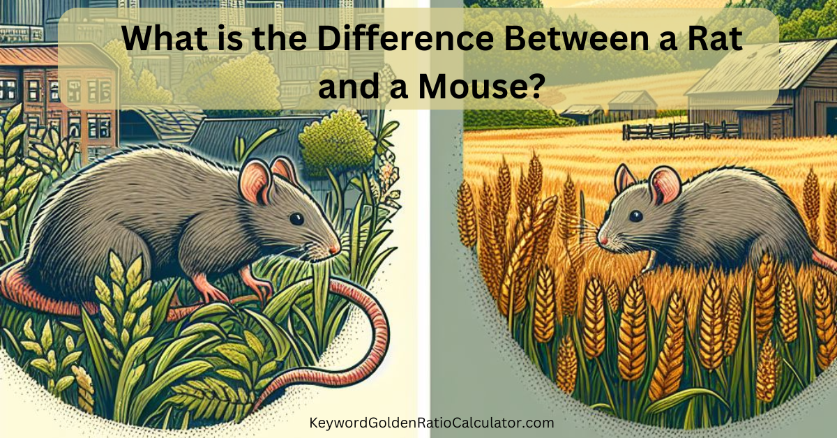 what is the difference between a rat and a mouse