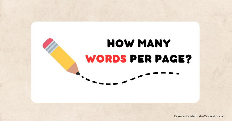 how many words per page